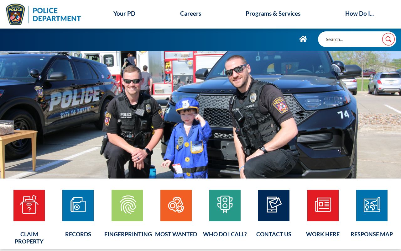 Ankeny Police Department official web page